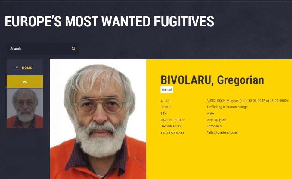 Gregorian Bivolaru, pe lista Europol a celor mai căutați infractori