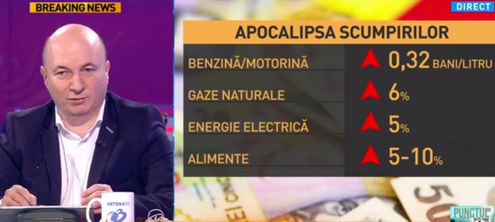 Punctul de întâlnire: Codrin Stefănescu, despre valul de scumpiri de la acest sfârșit de an