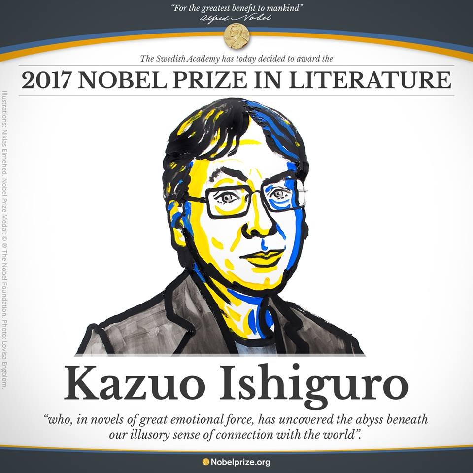 Premiul Nobel pentru Literatură 2017. Scriitorul britanic de origine japoneză Kazuo Ishiguro este câștigătorul