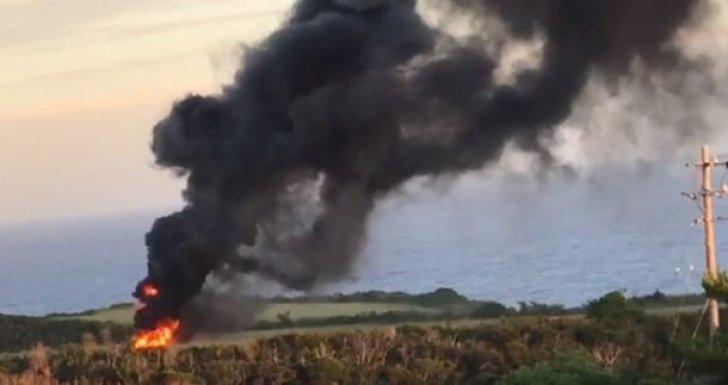 Un elicopter s-a prăbușit. Primele imagini de la locul tragediei 484611