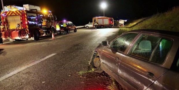 Accident grav pe o autostradă din Franța. Mai mulți români au fost răniți-VIDEO