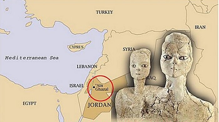 Neobișnuitele statui de la Ayn Ghazal au o vechime excepțională și un aspect asemănător cu al extratereștrilor. Ce teorie au cercetătorii