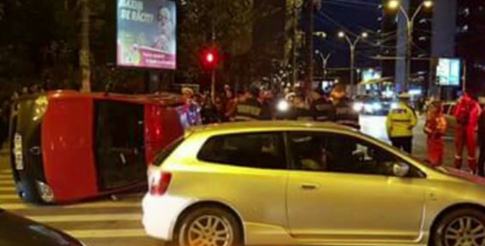 Accident grav în București. Patru persoane au fost rănite