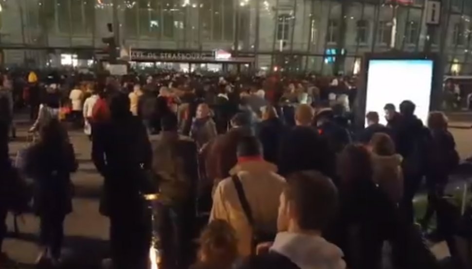 Alertă cu bombă în gara din Strasbourg. Circulaţia trenurilor a fost întreruptă - VIDEO