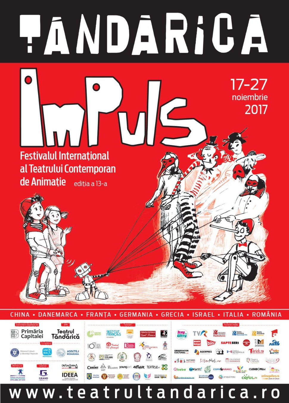 Începe Festivalul Internaţional al Teatrului Contemporan de Animaţie ImPuls 2017