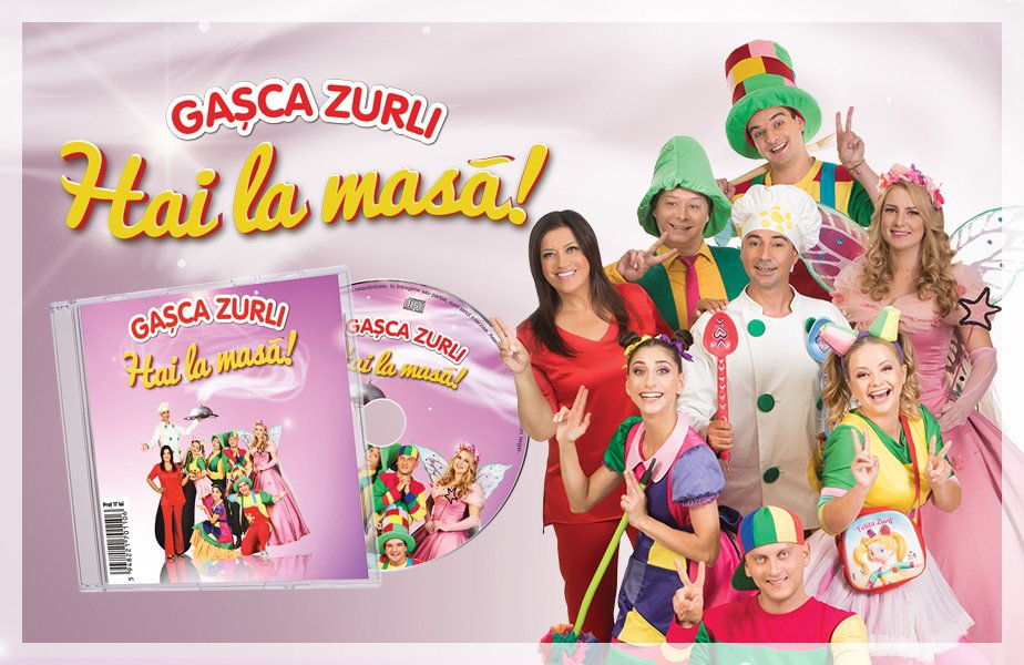 Cel mai asteptat CD pentru copii de la Gasca Zurli: „Hai la masa”, împreună cu Gazeta Sporturilor!​