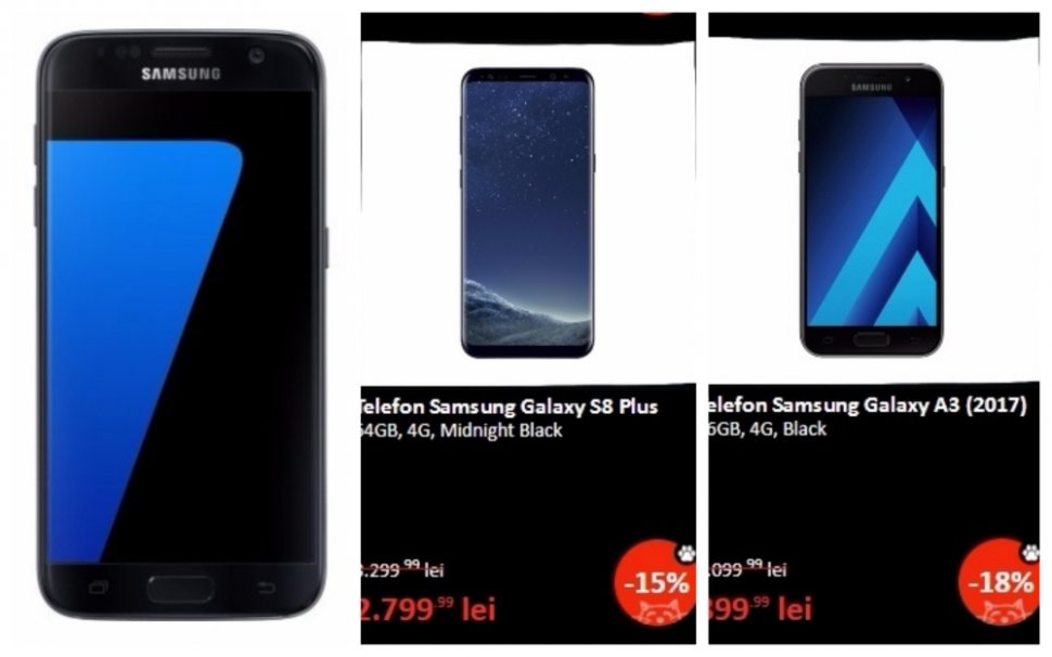 Black Friday 2017 eMAG telefoane – Samsung S8 si S7: Perfectiunea e acum accesibila