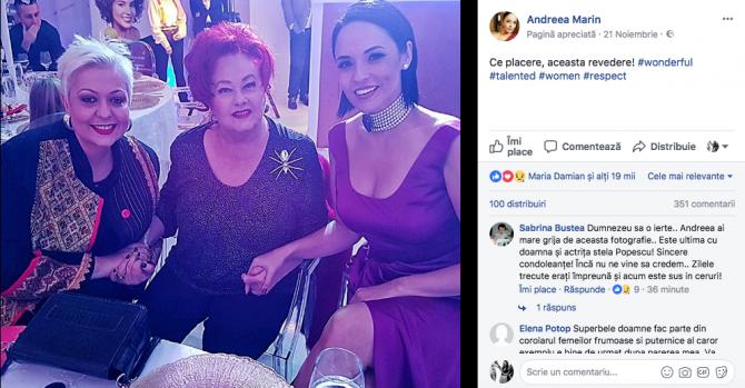 Ultima fotografie cu Stela Popescu 492925