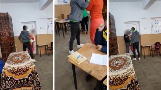Dosar penal în cazul elevilor care au hărţuit profesoara de la școala din Poroschia. Elevul de 16 ani a fost reţinut 