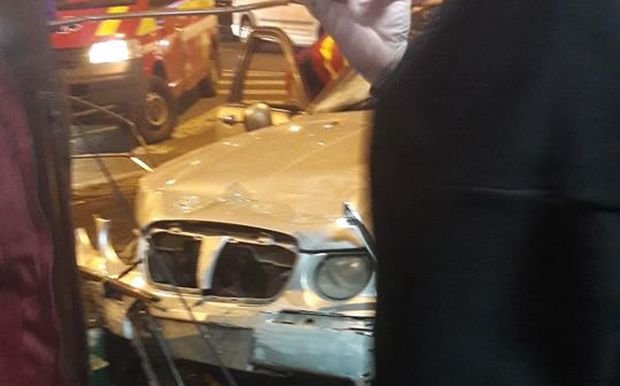 Accident în București. O mașină a ajuns în stația de metrou Obor - VIDEO