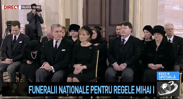 Întreaga familie a regelui Mihai este reunită la funeralii - VIDEO