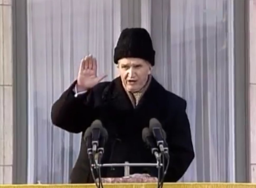 VIDEO. Sursa zgomotului din timpul ultimului discurs al lui Nicolae Ceaușescu a fost identificată de anchetatori