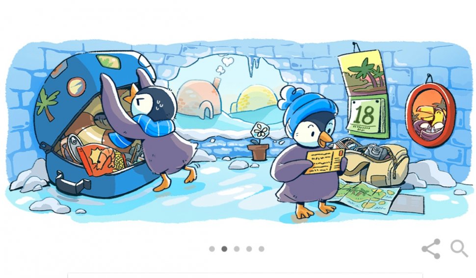 AJUNUL ANULUI NOU. Google celebrează ANUL NOU cu un Doodle special