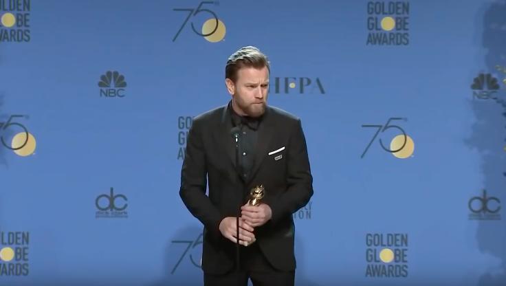 Globurile de Aur 2018. Actorul Ewan McGregor, mulțumiri pentru soție și amantă în discursul de acceptare a premiului 501487
