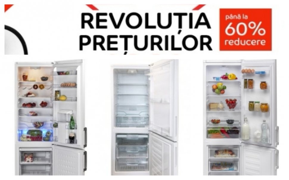 eMAG reduceri combine frigorifice. 3 zile in care iti iei frigider cu 47% mai ieftin