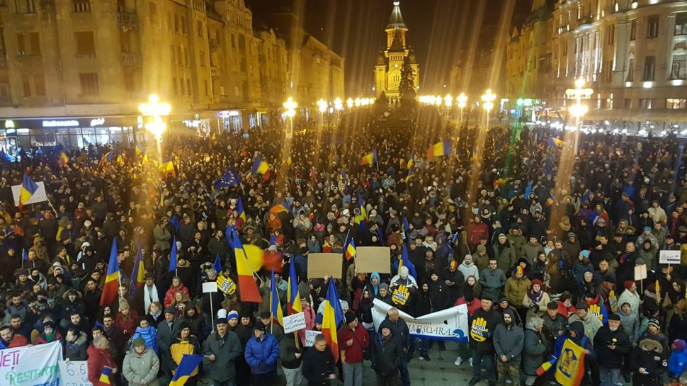  PROTESTE ROMÂNIA. 5.000 de timișoreni în stradă