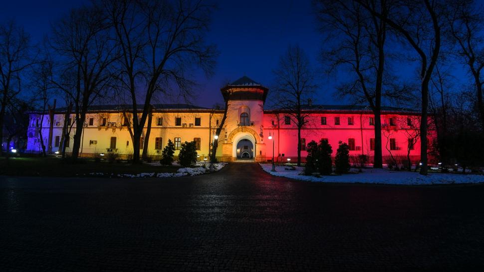 Palatul Cotroceni, luminat în culorile tricolorului de Ziua Unirii Principatelor 504970