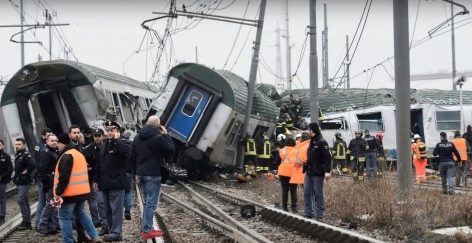 MAE: Un român a fost rănit în accidentul feroviar din Italia - VIDEO
