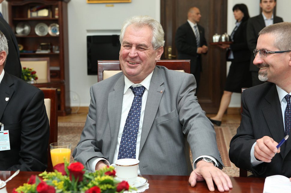 Milos Zeman a fost reales președinte al Cehiei