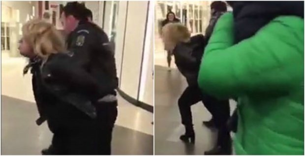 Femeia care a agresat doi poliţişti într-un mall din București, sub control judiciar pe 60 de zile
