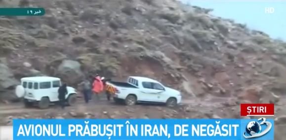 Epava avionului, care s-a prăbușit în Iran, a fost găsită