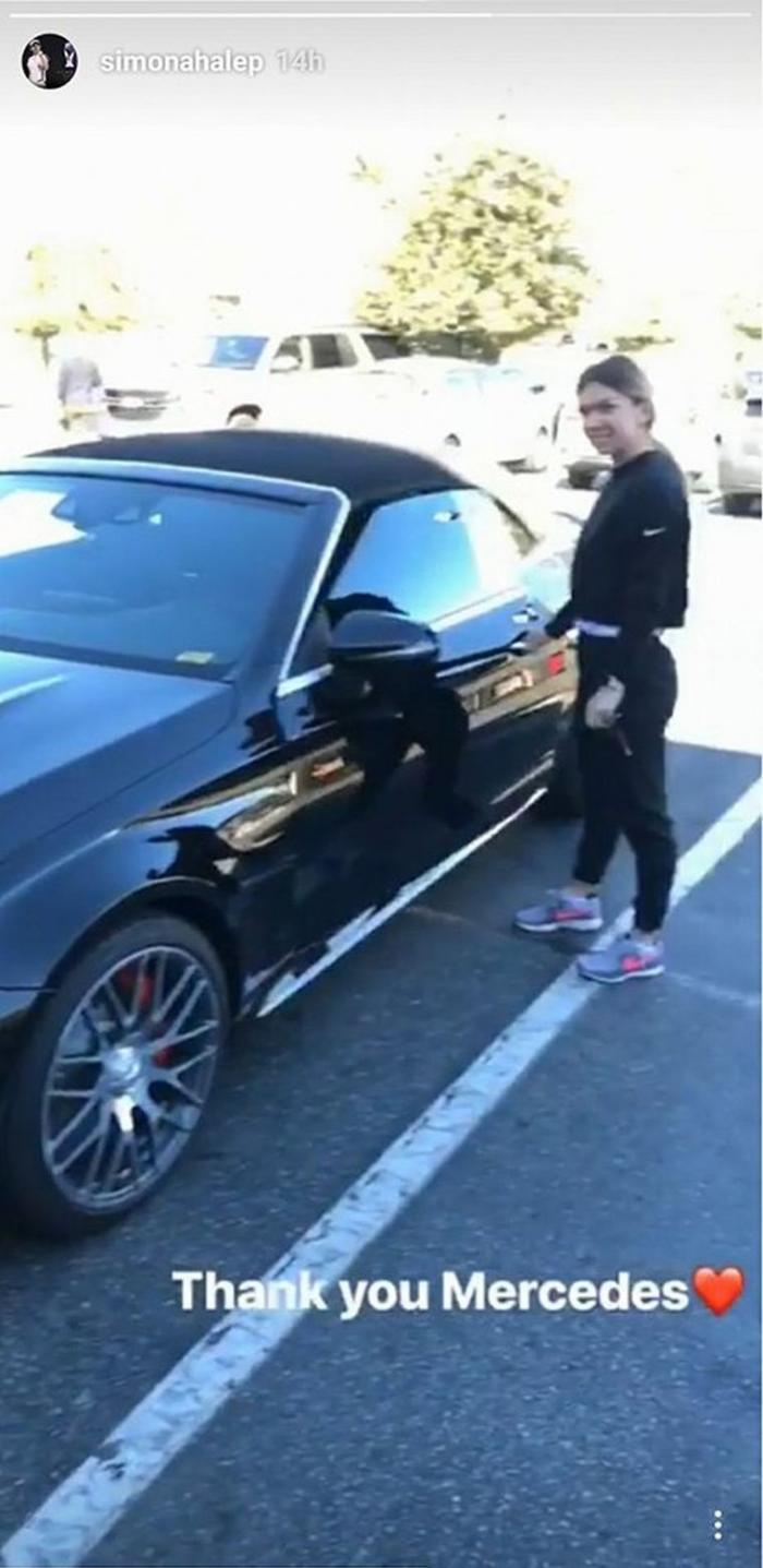 Cadoul superb primit de Simona Halep din partea sponsorului Mercedes 513008