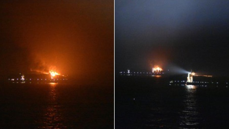 O navă-cargo la bordul căreia era și un român a luat foc în Marea Arabiei. Patru membri ai echipajului sunt dispăruţi