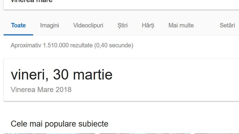  Vinerea Mare. Când e de fapt Vinerea Mare 519898