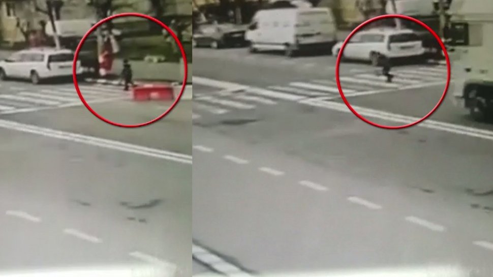 Fetiță de zece ani, lovită pe o trecere de pietoni din Capitală. Șoferul a fugit de la locul impactului - VIDEO