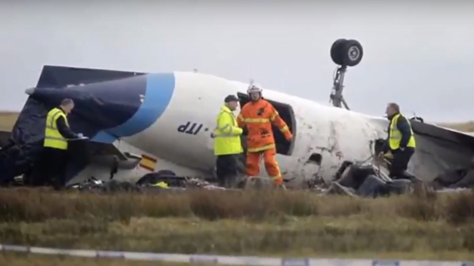 Un avion s-a prăbuşit în apropierea aeroportului din Belfast