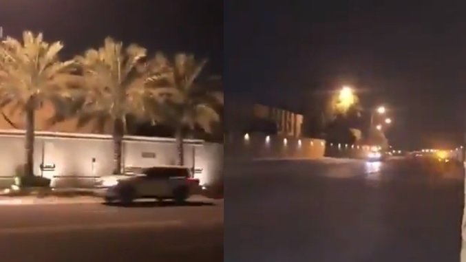 Mini-dronă, doborâtă cu focuri de armă lângă palatul regal din Riad - VIDEO