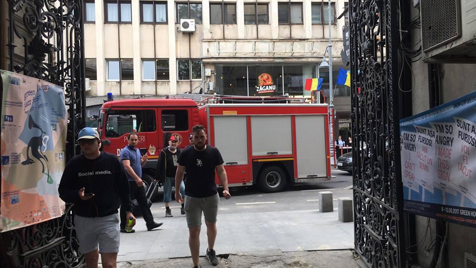 Incident în Capitală. Un copac s-a rupt și a căzut pe terasa unei cafenele  524034