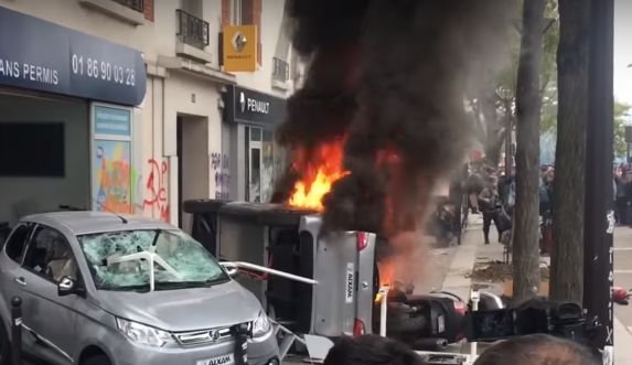 Sute de persoane arestate după violențele din Paris, care au avut loc de 1 Mai