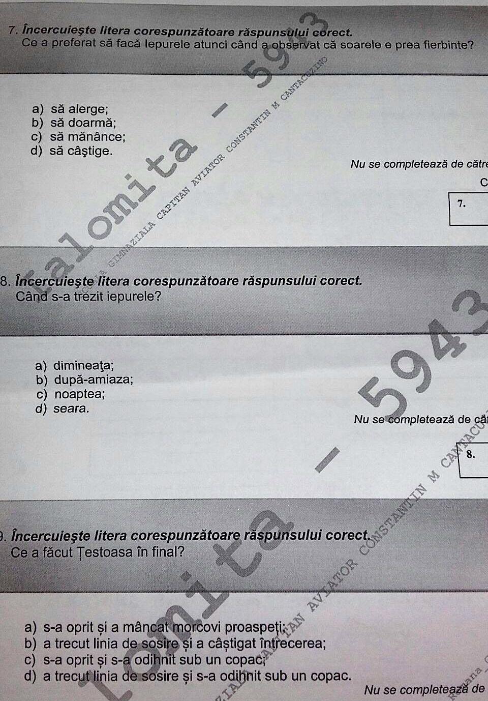 Subiecte Evaluarea de la clasa a II-a, 2018. Iată ce subiecte au căzut la Limba romană - Citit - varianta 1 525758