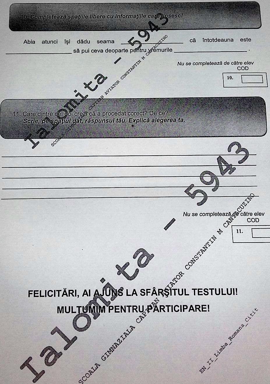 Subiecte Evaluarea de la clasa a II-a, 2018. Iată ce subiecte au căzut la Limba romană - Citit - varianta 2 525769