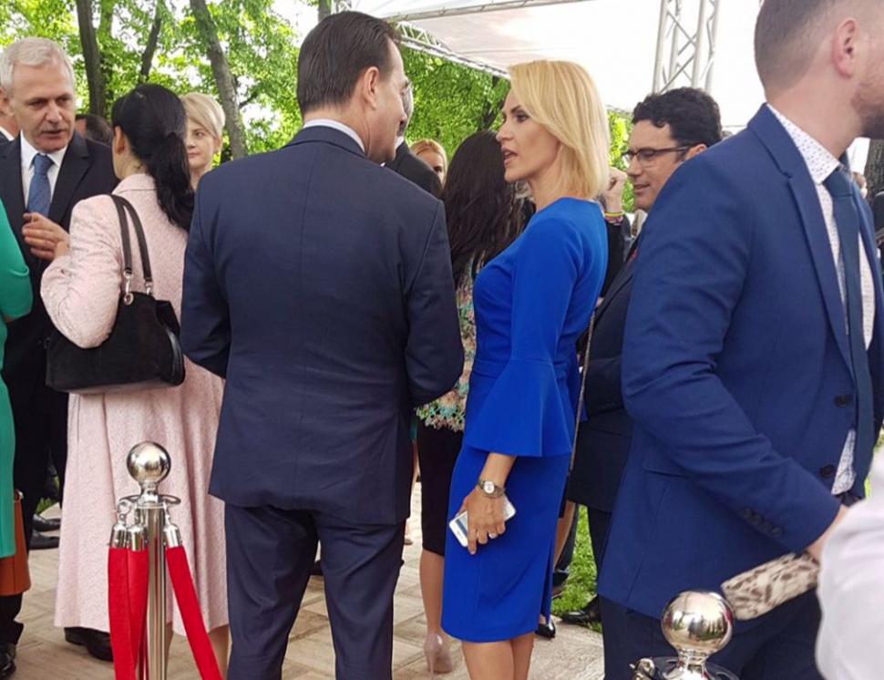 Lucrurile care nu s-au văzut la recepția de la Cotroceni. Gabriela Firea, discuții și fotografii cu Ludovic Orban 526108