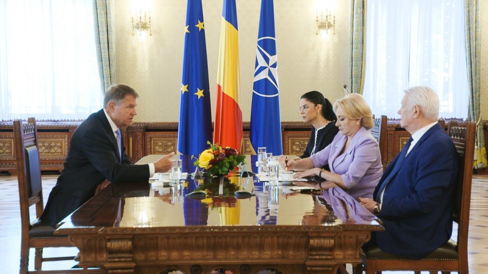 Iohannis a cerut pace la ședința cu premierul Viorica Dăncilă - surse