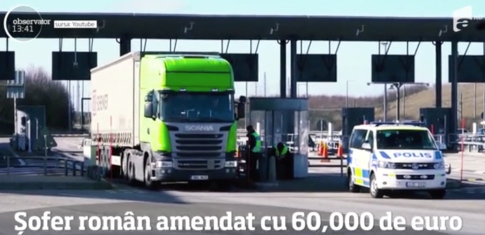Șofer român, amendat cu 60 de mii de euro! Ce s-a întamplat cu bărbatul
