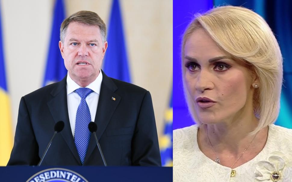 Gabriela Firea îi răspunde președintelui Klaus Iohannis