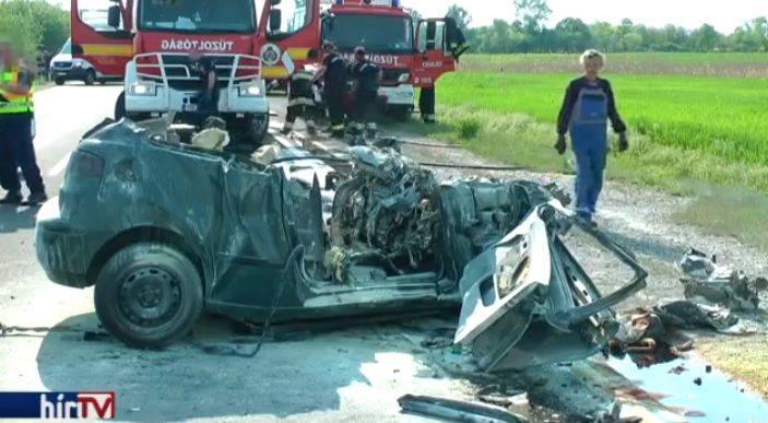 Primele imagini de la tragedia din Ungaria. Un microbuz din Mureș a fost implicat în accident, iar nouă români au murit 528690