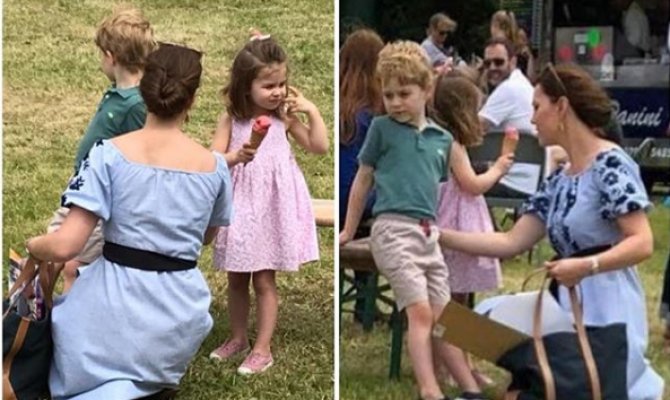 FOTO! Kate a ieșit cu copiii în parc! Arată exact ca niște copii normali nu mai sunt prinț și prințesă
