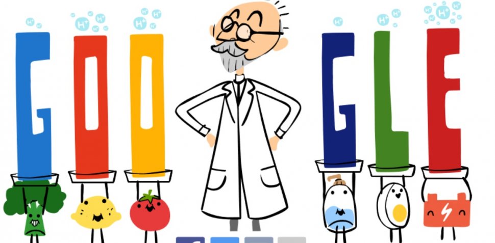 SPL Sørensen, omagiat de Google cu un Google Doodle special. Chimistul care a schimbat lumea
