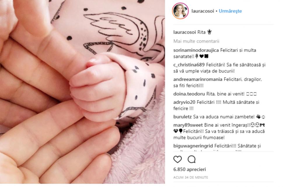 Laura Cosoi a nascut! Ce nume ciudat a ales pentru fetita ei 532603