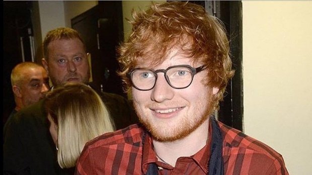 O figurină de ceară a cântărețului Ed Sheeran, expusă la Londra