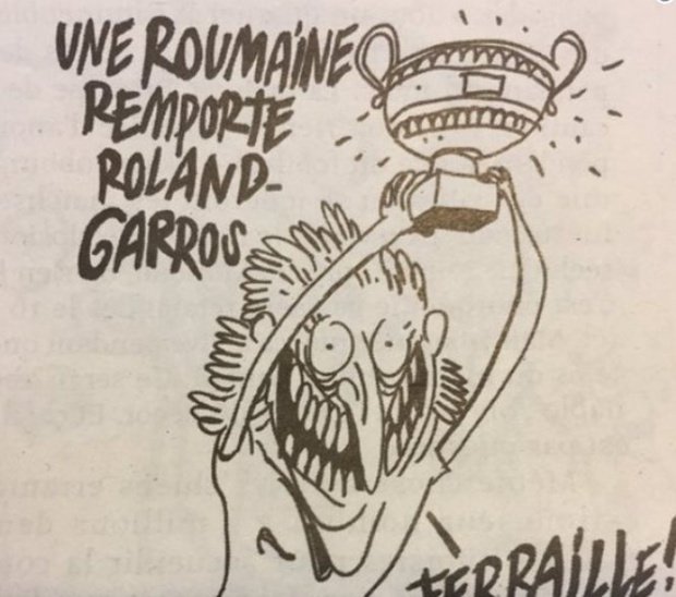 Reacţia ambasadei Franţei, cu privire la caricatura cu Halep din Charlie Hebdo: ”Această caricatură nu reprezintă sentimentul opiniei publice franceze”