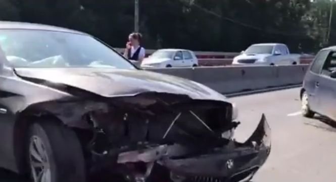 Grav accident pe DN1, la intrarea în Capitală - VIDEO
