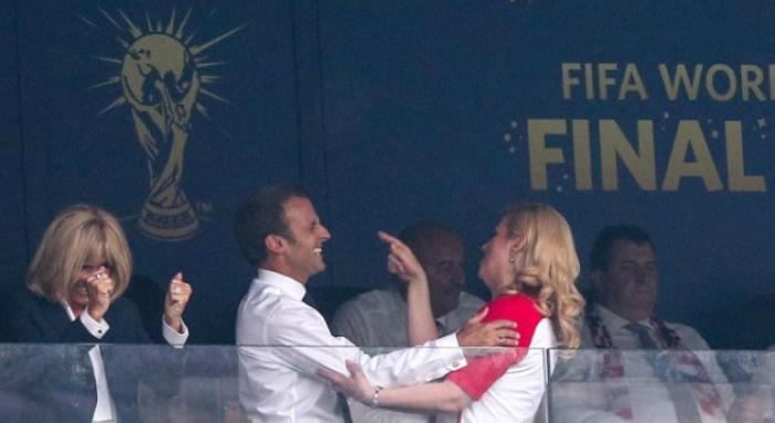 Cum a reacționat Brigitte Macron când a văzut desele îmbrățișări dintre soțul ei și președinta Croației 540753