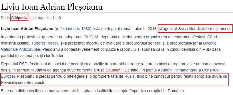 Detaliul incredibil care a apărut despre Liviu Pleșoianu, pe Wikipedia: ”Vă dați seama cam cât de mare e disperarea prin anumite...”  540874