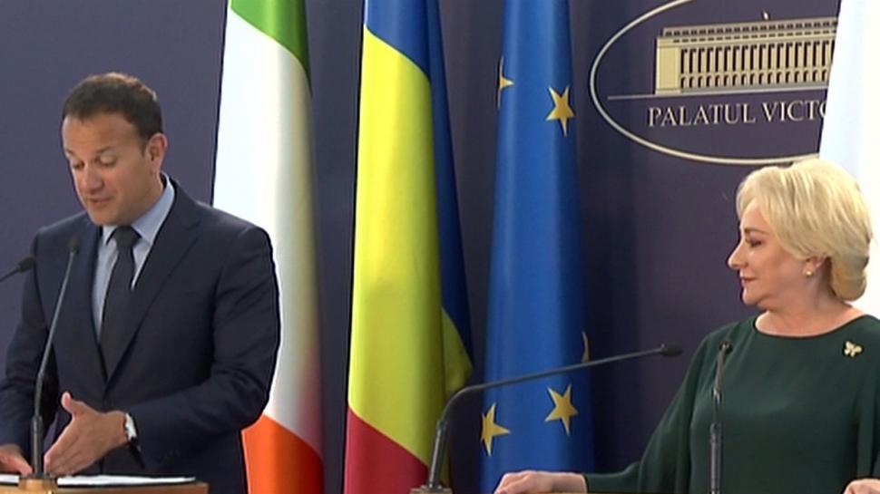 Viorica Dăncilă, după întâlnirea cu premierul Irlandei: Am discutat despre legea achiziţiilor publice şi parteneriatul public-privat