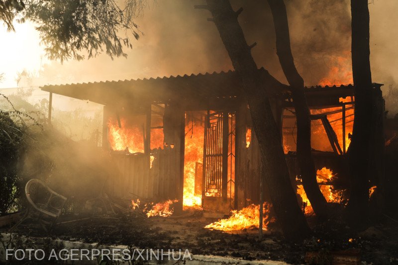 Incendii în Grecia. Supraviețuitor: „Cine dormea a murit în casă”